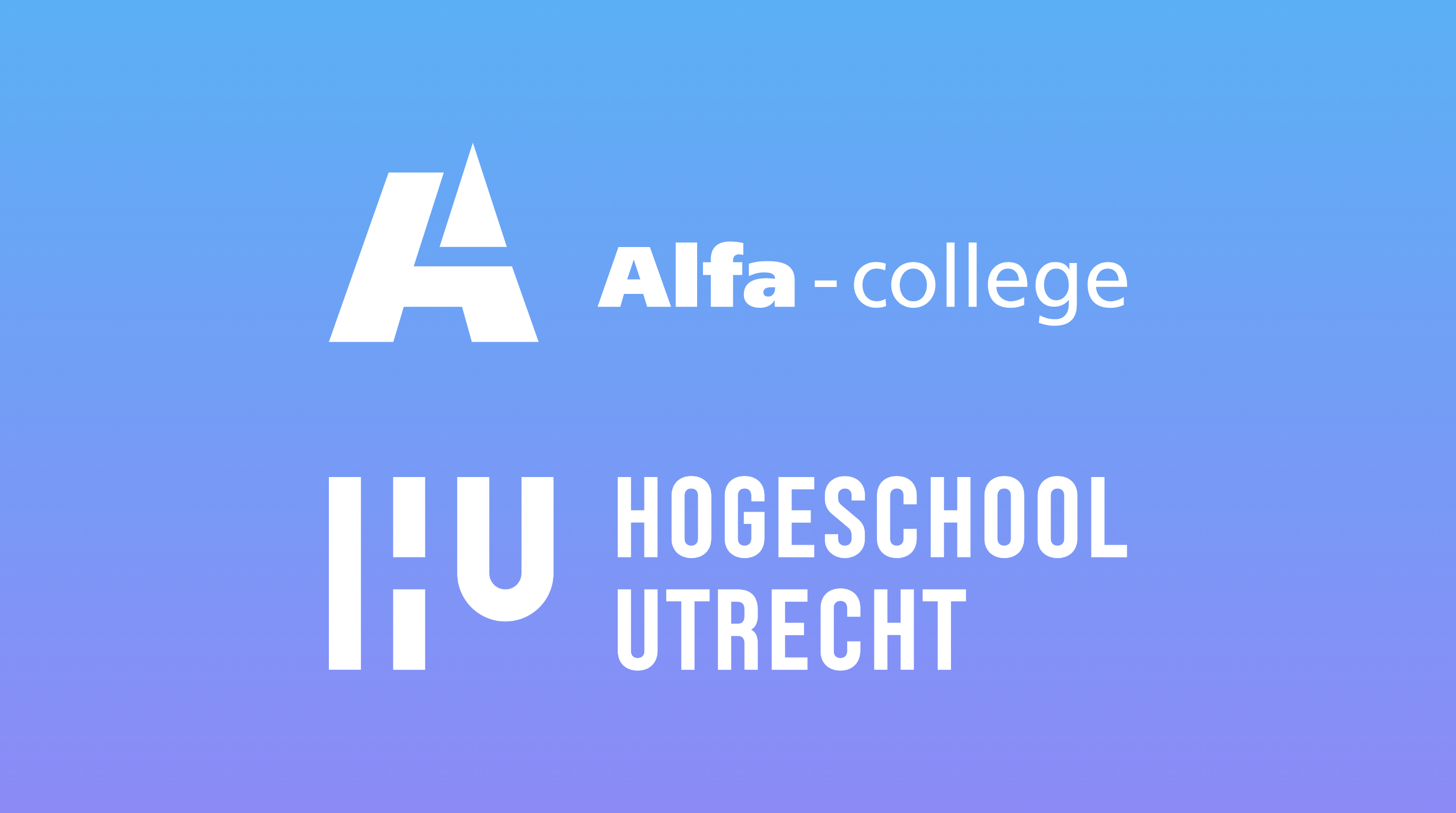 logo alfa college en hogeschool utrecht
