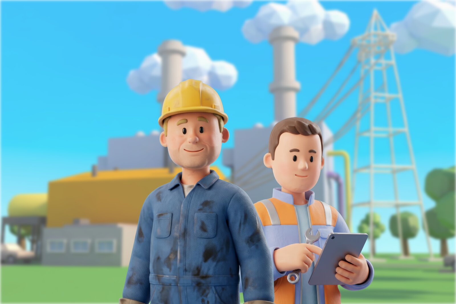 Powerplay landscape with people